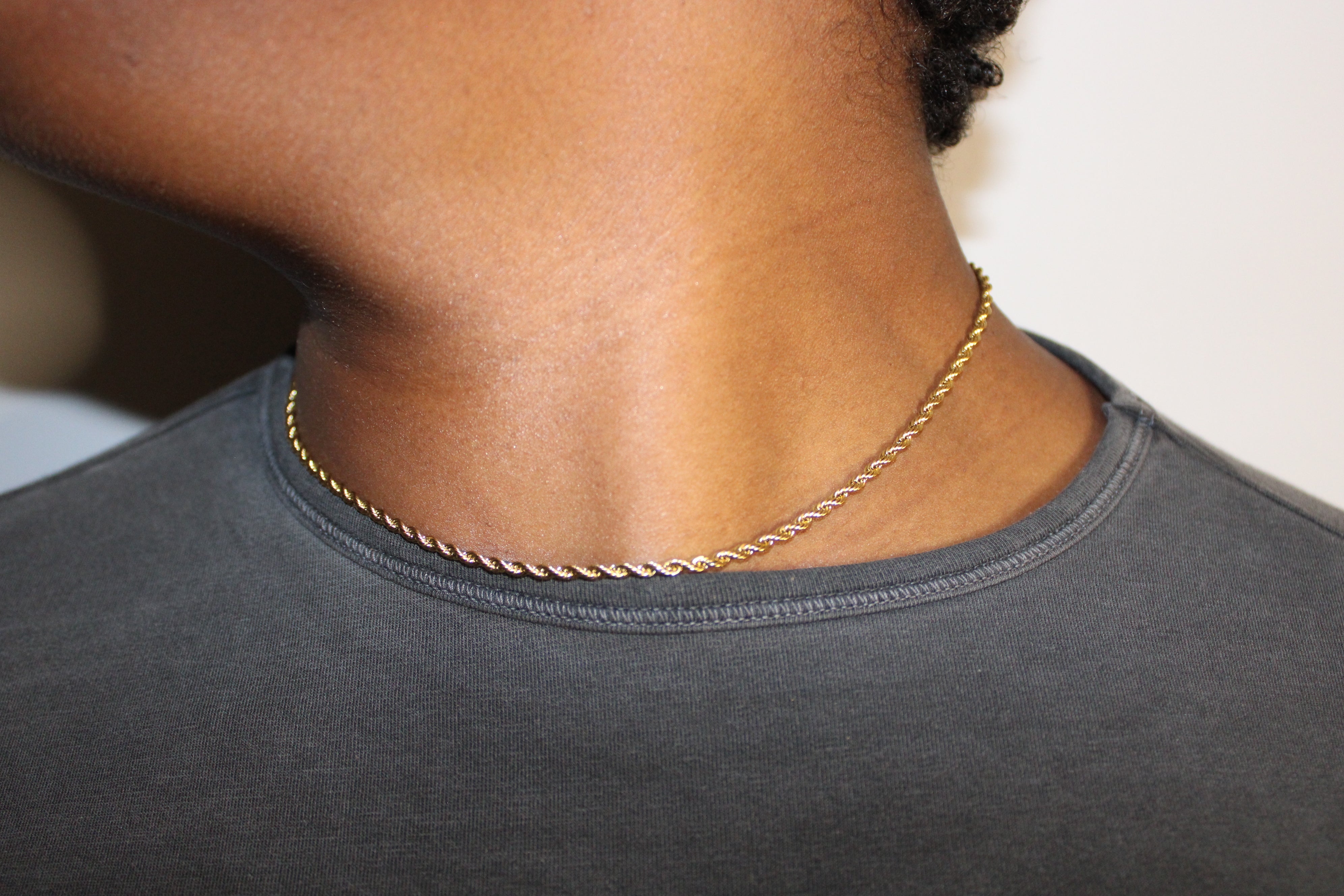 2.2mm Rope Chain - Gold