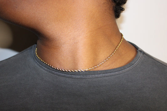 2.2mm Rope Chain - Gold