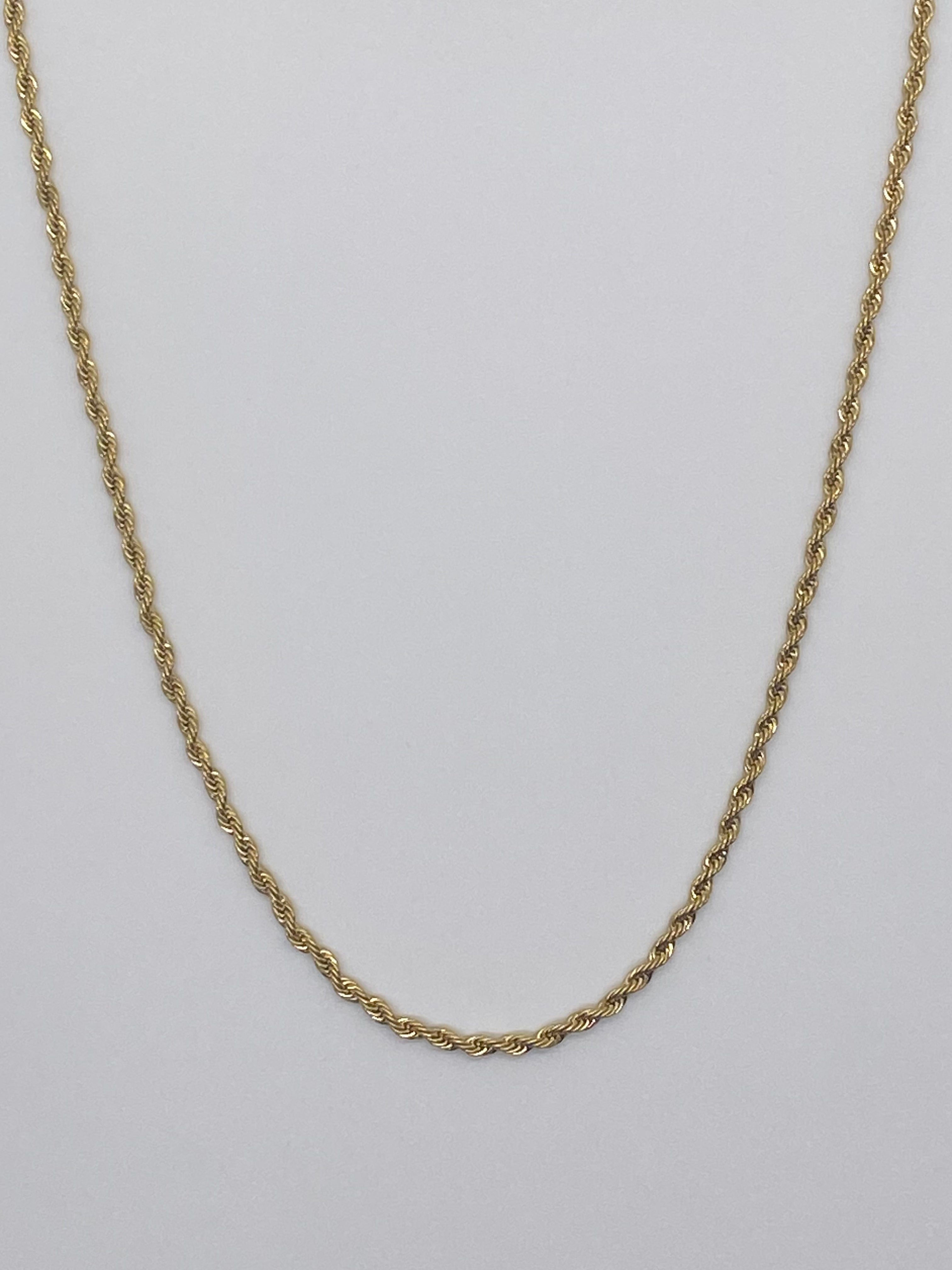 2.2mm Rope Chain - Gold